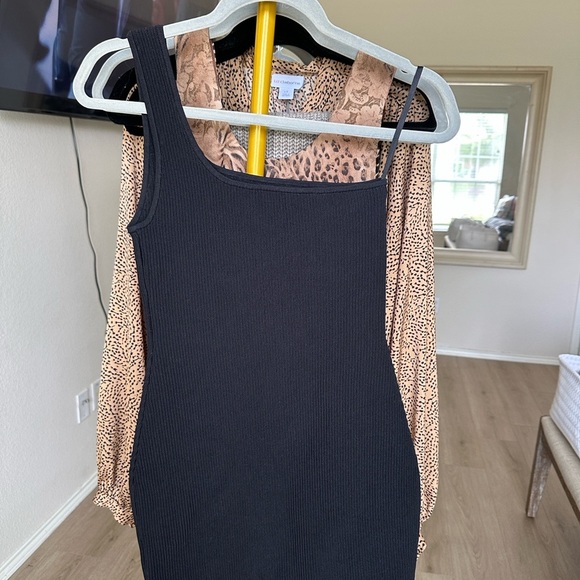Aritzia Black One-Shoulder Bodycon Dress - Picture 2 of 6